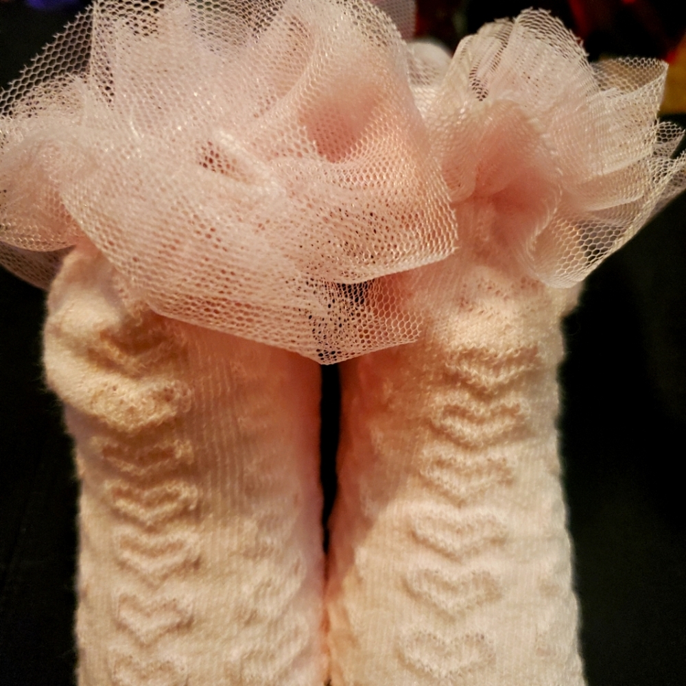 Cute baby sock with heart detail